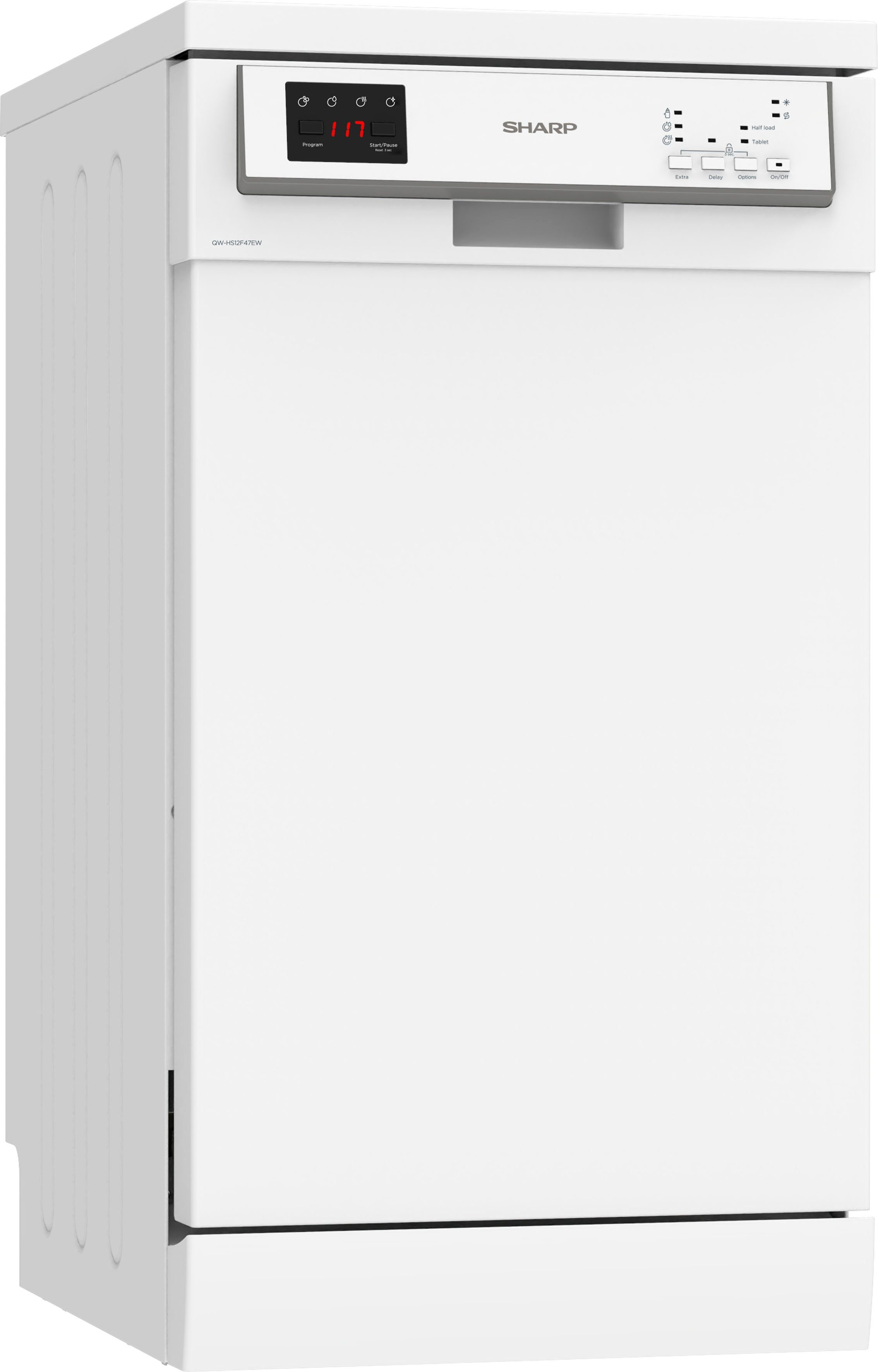 Sharp Standgeschirrspüler, QW-HS12F47EW-DE, 11 l, 10 Maßgedecke