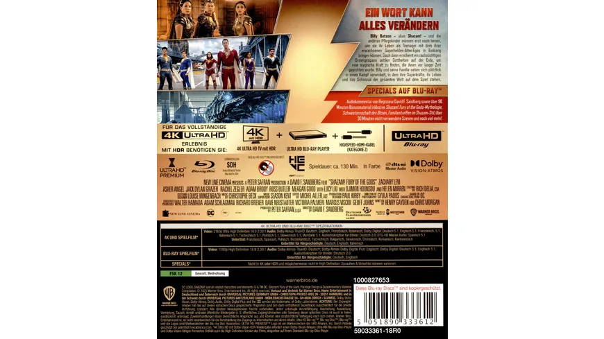 Shazam! Fury of the Gods  (+ Blu-ray)