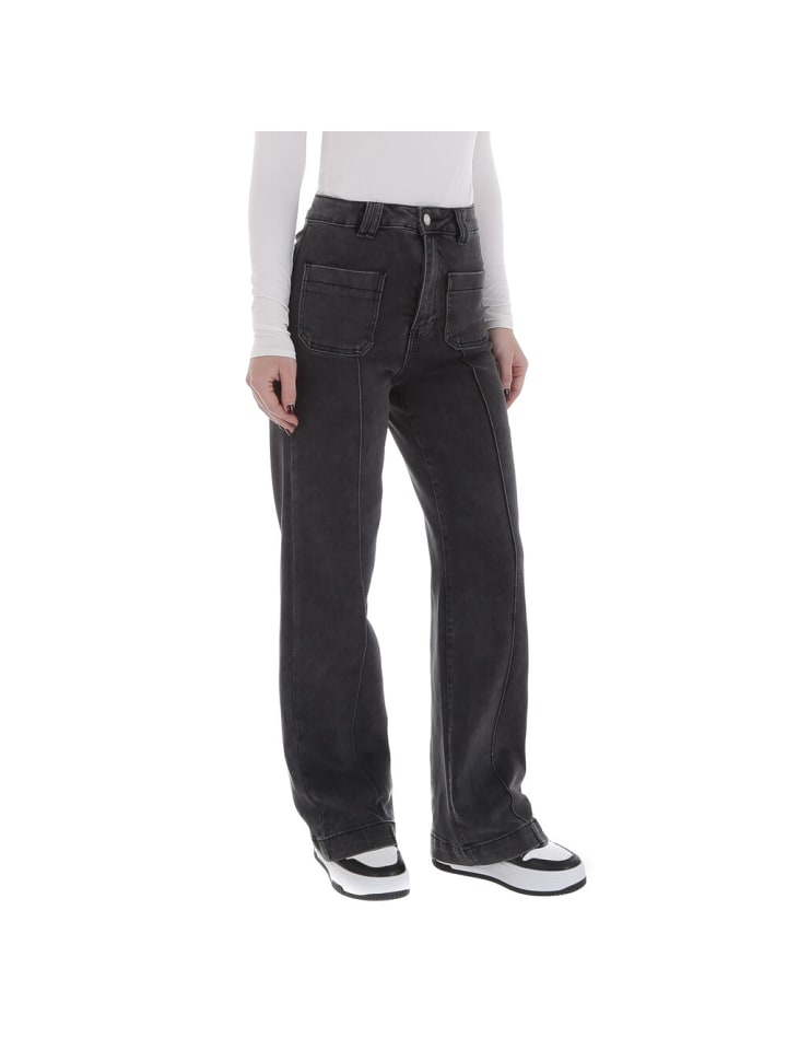 Ital-Design Jeans in Schwarz und Grau günstig kaufen