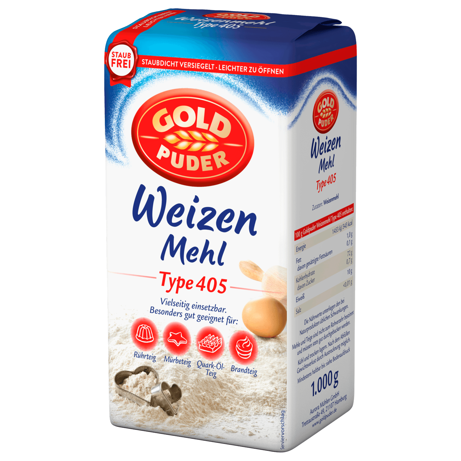 Goldpuder Weizenmehl Typ 405 1kg