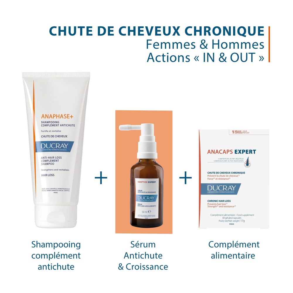 Ducray ANACAPS EXPERT Complément alimentaire An tichute cure 1 mois Complément alimentaire