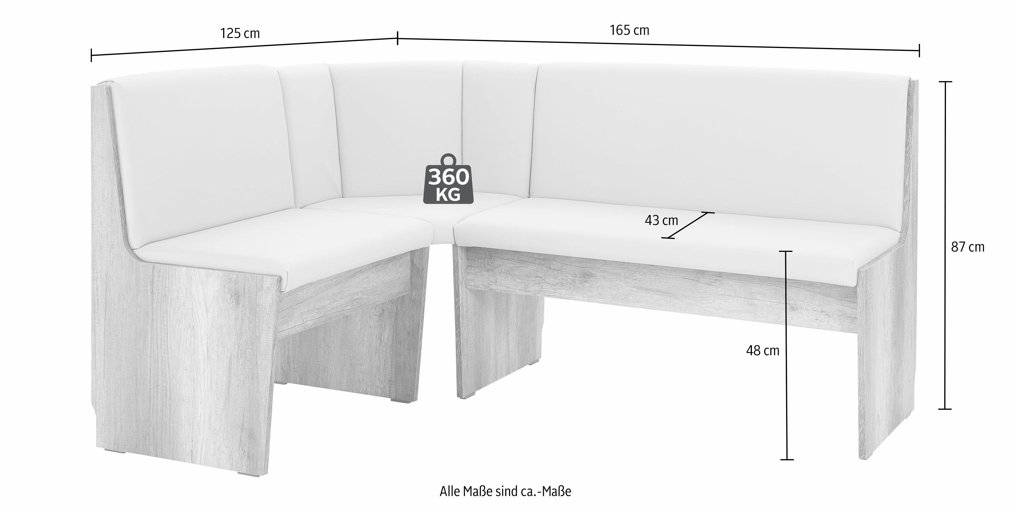 INOSIGN Eckbankgruppe Hamburg, (Set, 4-tlg)