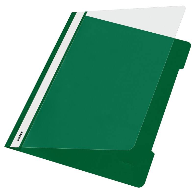 Leitz Standard Plastik-Schnellhefter 4191 DIN A4 PVC 60 Blatt Grün