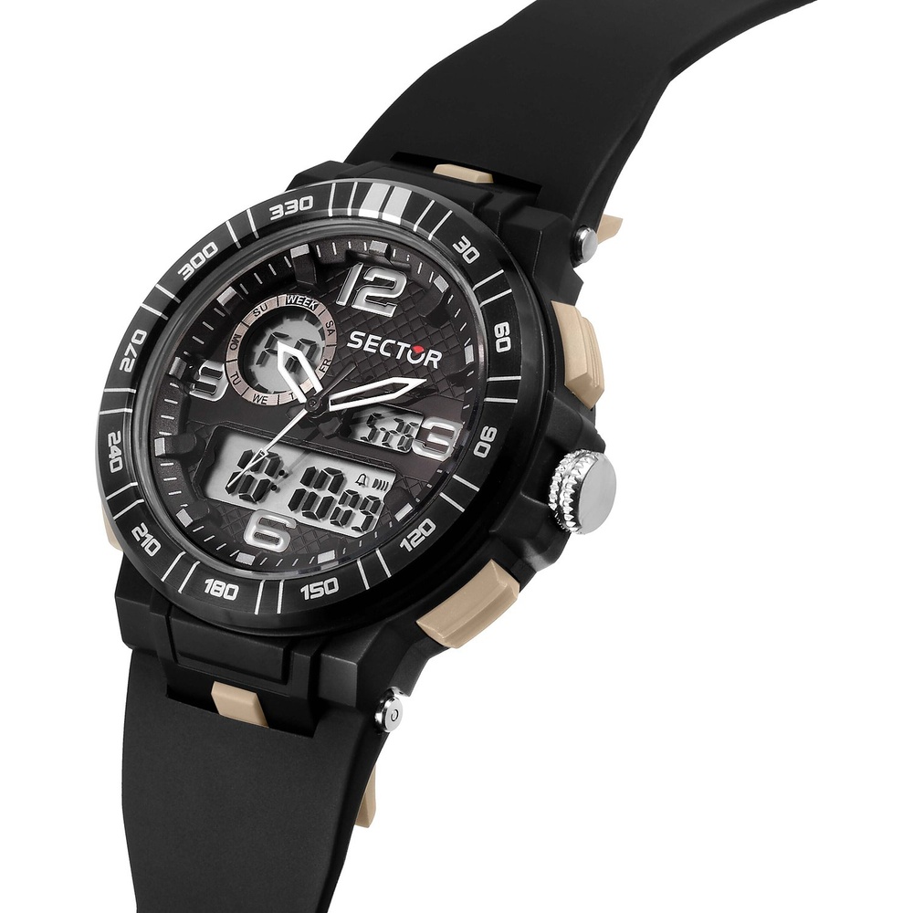 Sector Montre pour hommes Matière synthétique, Aluminium Montre
