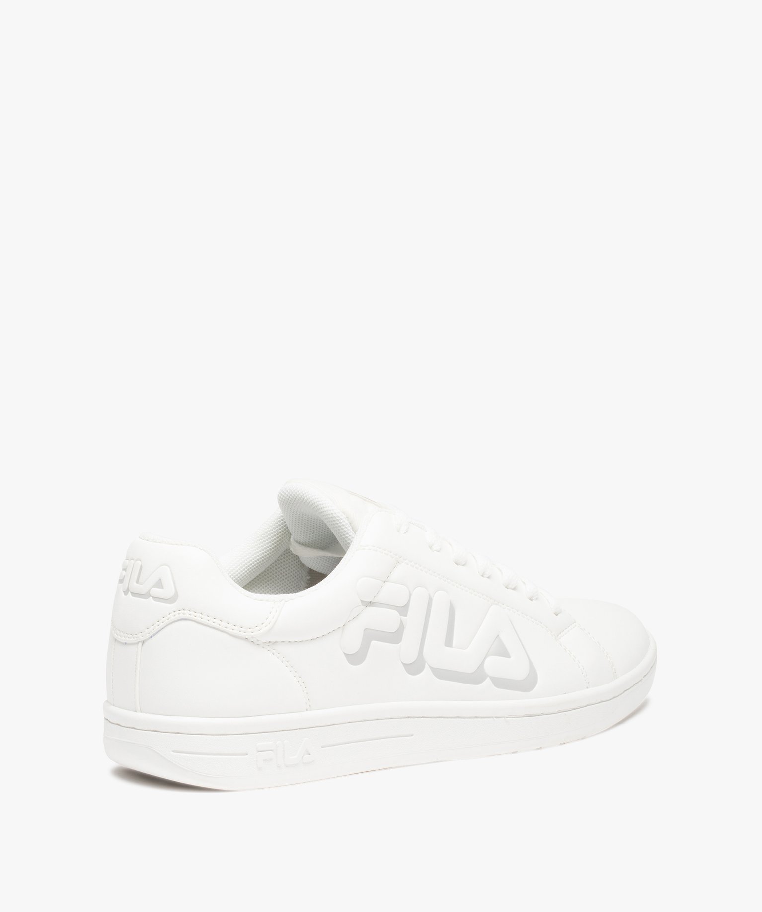 Baskets homme unies à lacets – Fila Cross Court blanc | GEMO