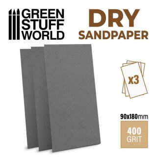 Schleifpapier 180x90mm - DRY 400 Körnung