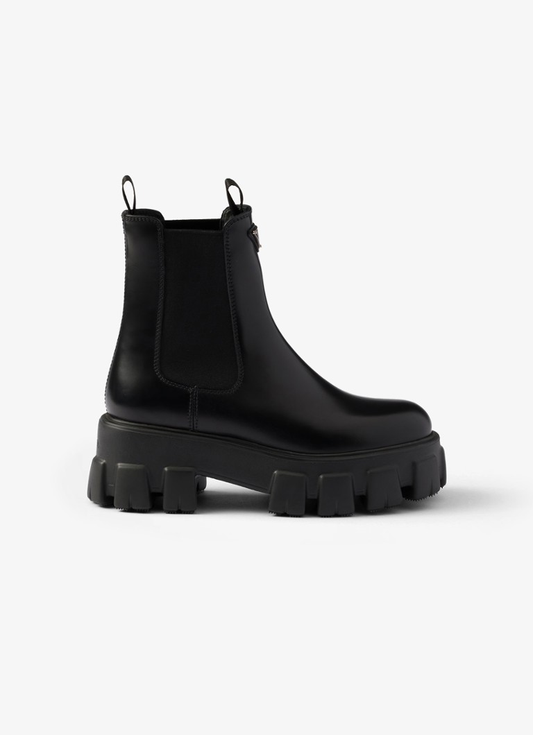 Prada  Monolith chelsea boot van leer