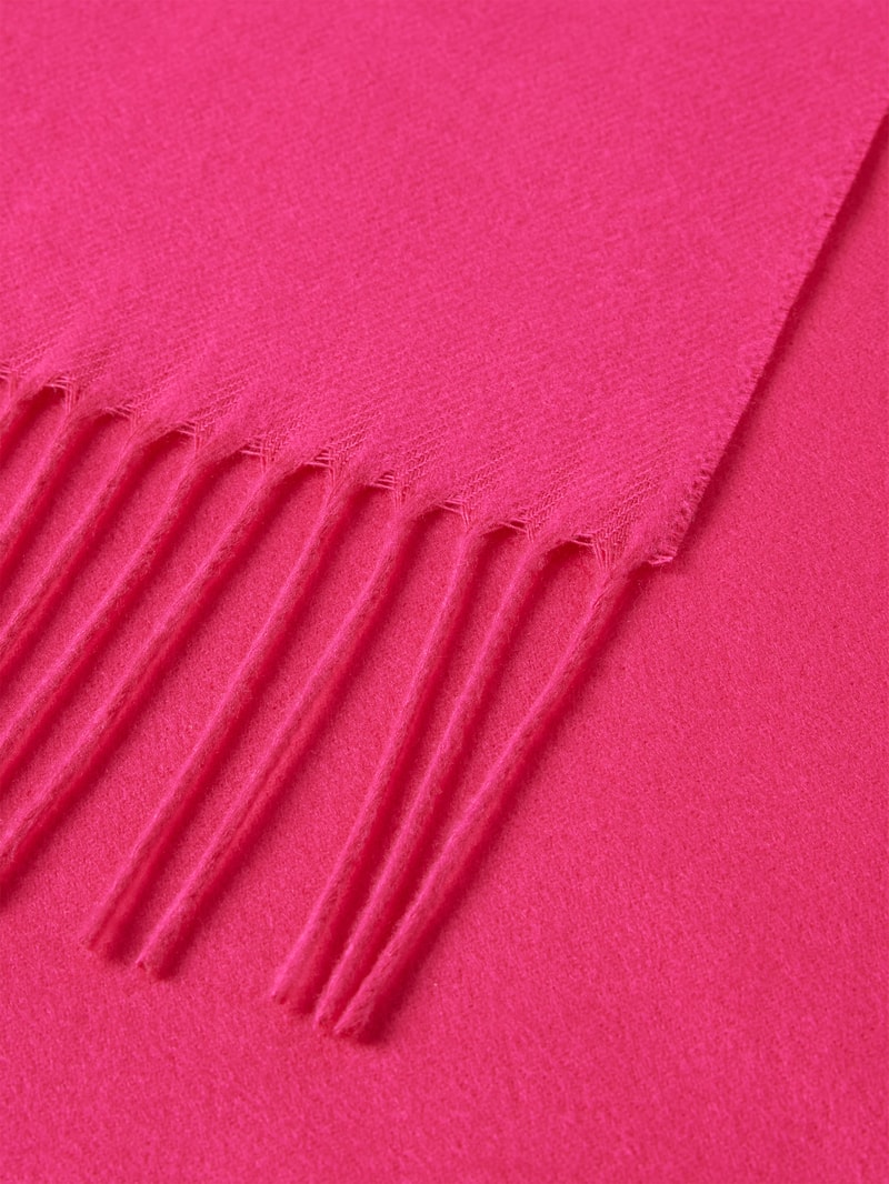 Schal mit ausgefransten Abschlüssen in pink