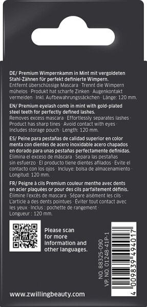 ZWILLING Beauty Premium Wimpernkamm - mint Wimpernkamm
