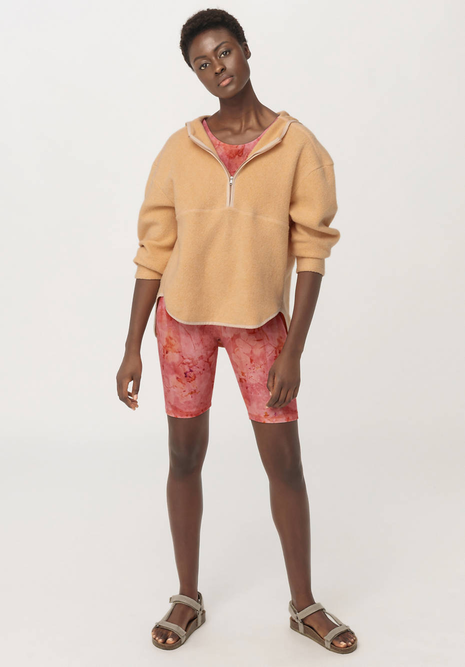 Fleece-Hoodie aus reiner Bio-Baumwolle