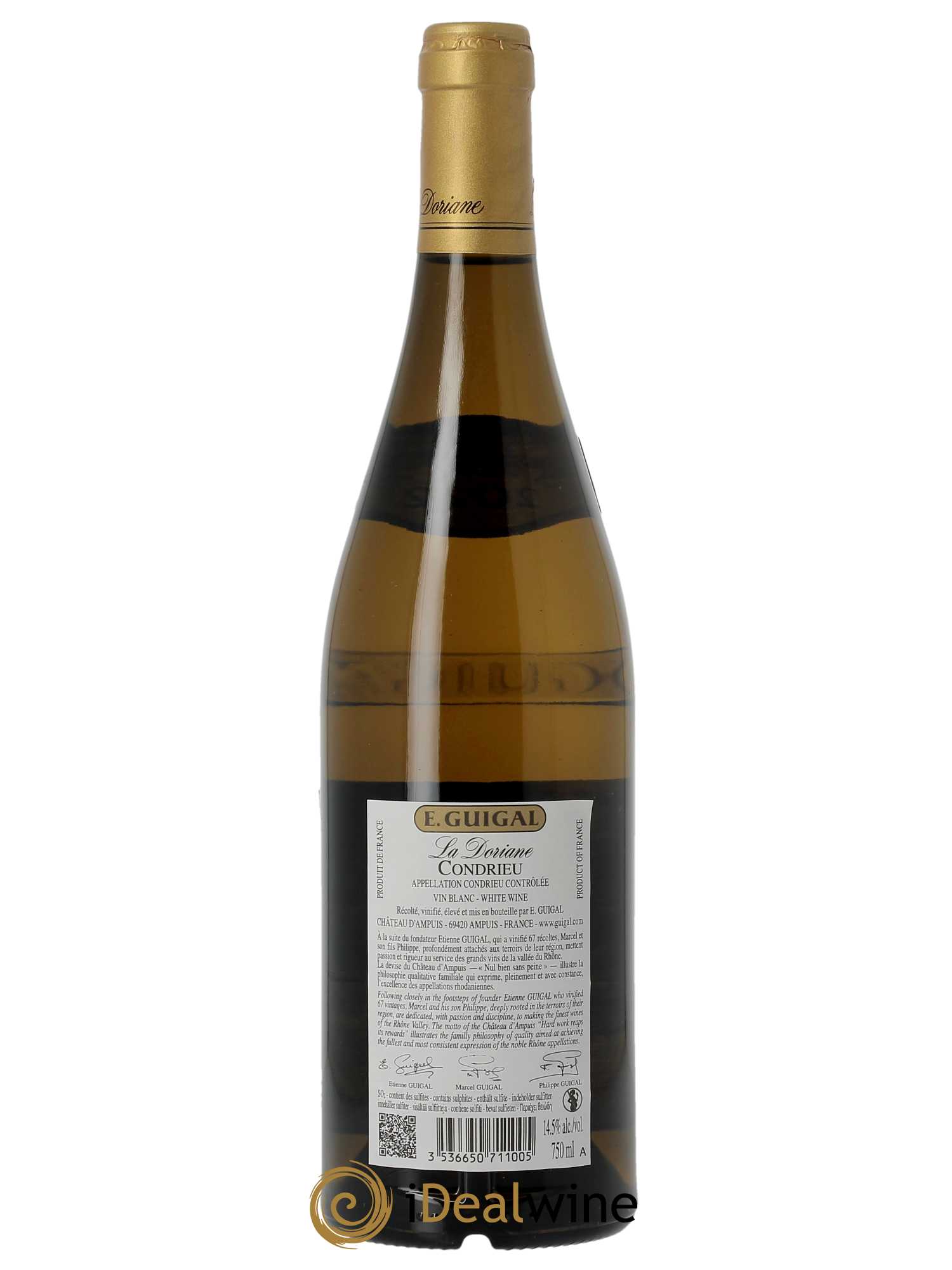 Condrieu La Doriane Guigal (CBO à partir de 3 BTS) 2022 - Lot de 1 Bouteille