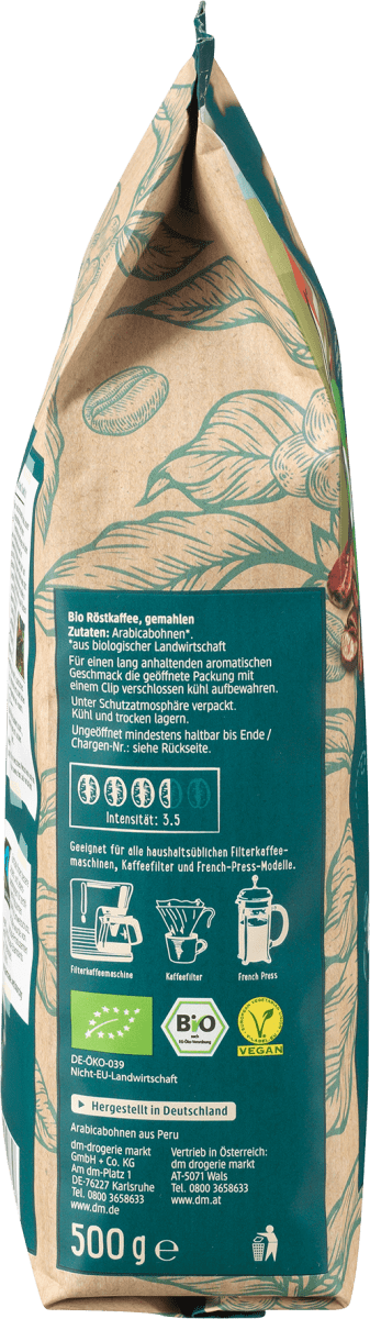 Caffè de Peru, gemahlen, 500 g