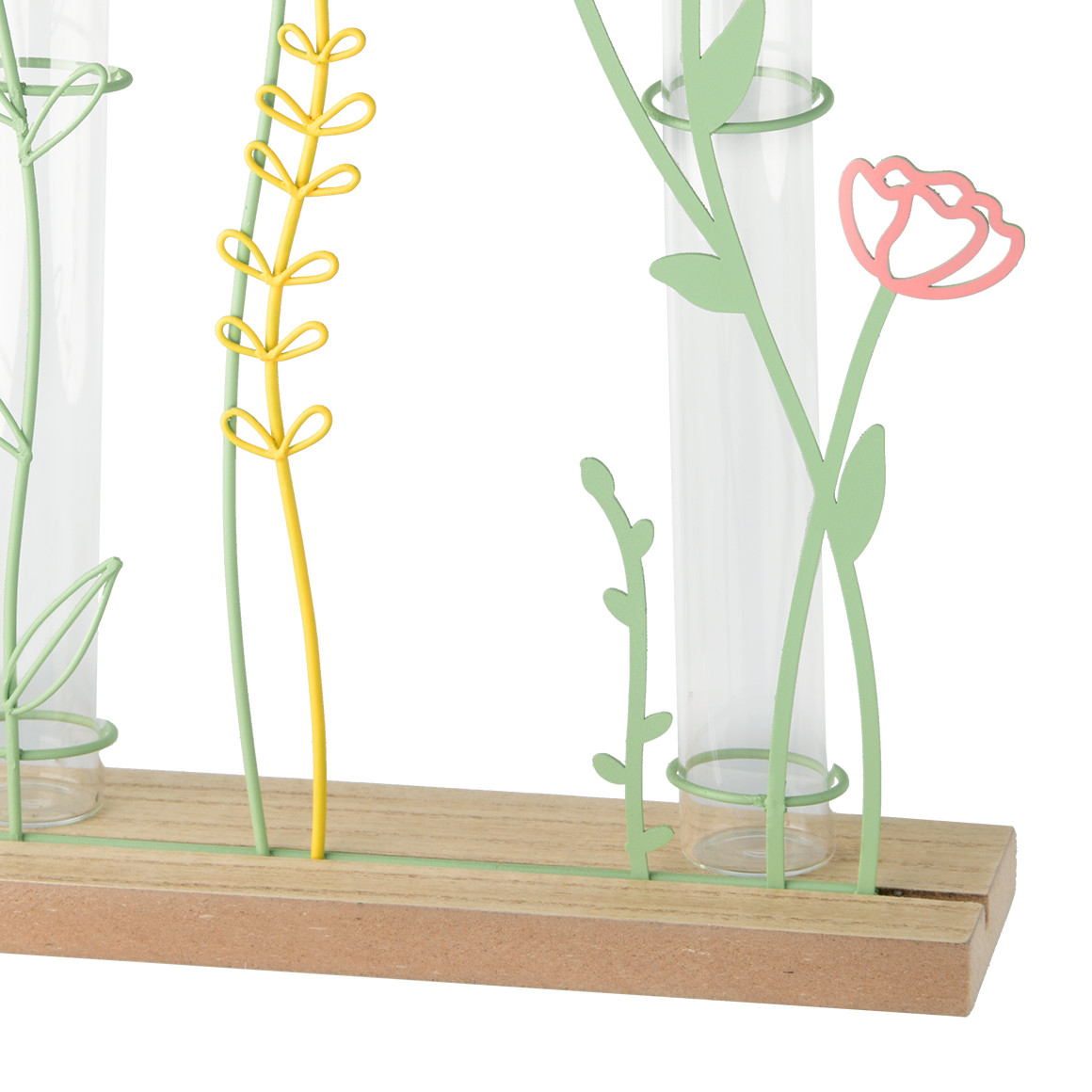 Deko-Aufsteller Blumen mit Reagenzgläsern