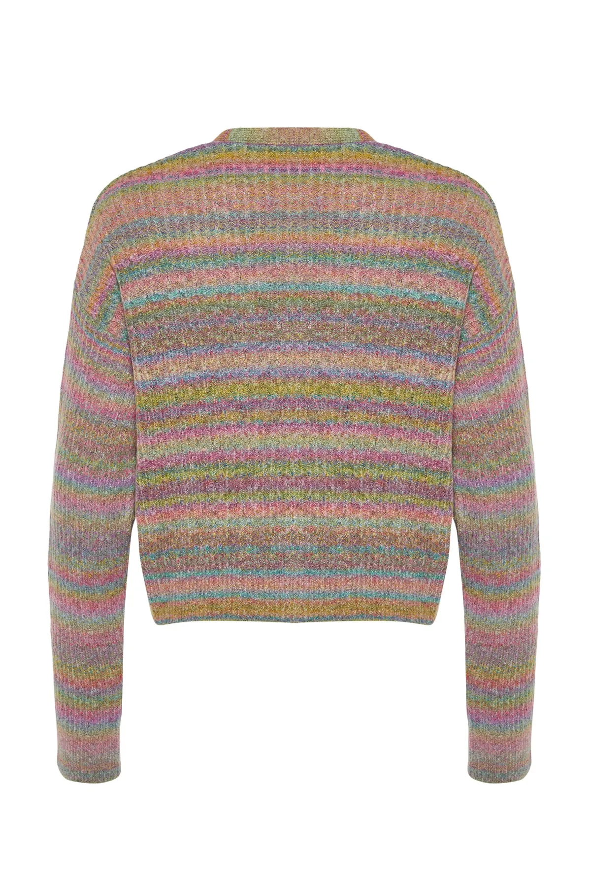 Trendyol Collection  Lila Strickcardigan mit Farbverlauf TWOAW24HI00109