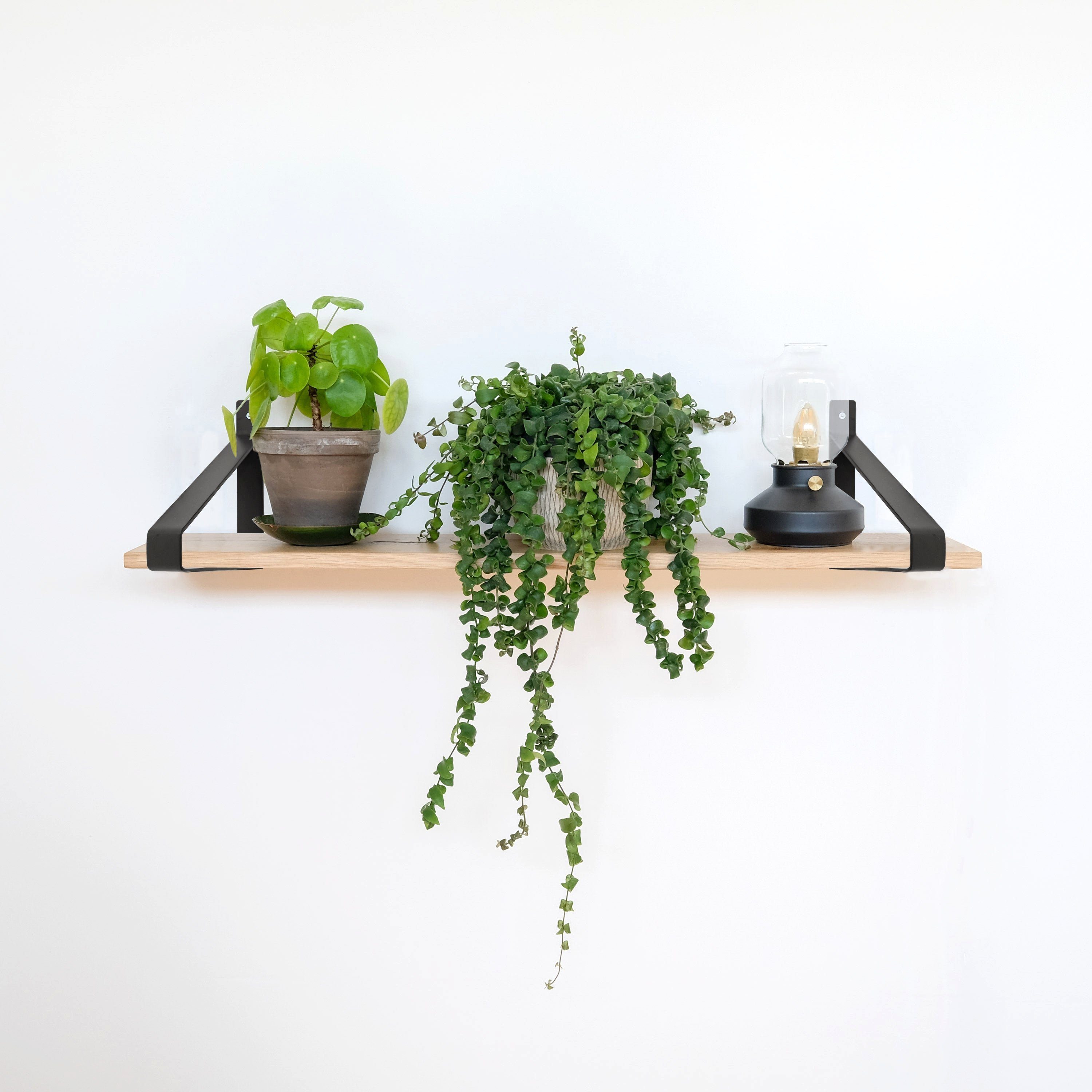 Natural Goods Berlin Wandregalhalter MITTE, 2-tlg., Regalhalterung, Winkelkonsole, Wandregal, Winkelträger, 200mm, Weiß