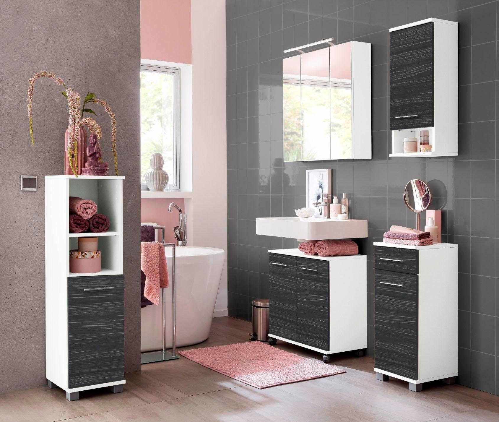 Schildmeyer Badmöbel-Set Emmi, (Set, 4-St), mit Metallgriffen