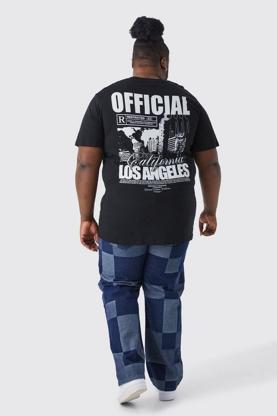 Plus lockere Patchwork Jeans