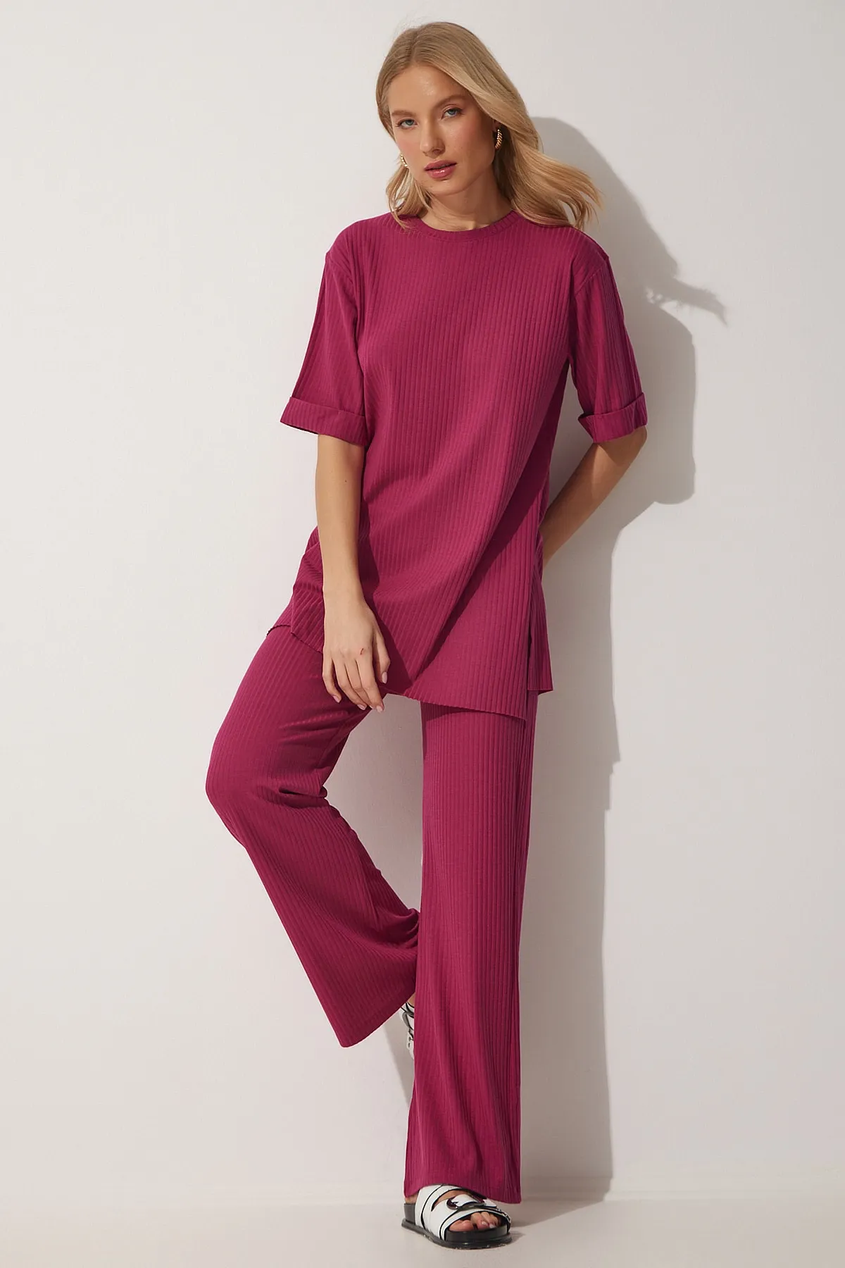 Happiness İstanbul  Zweiteiler - Lila - Regular Fit