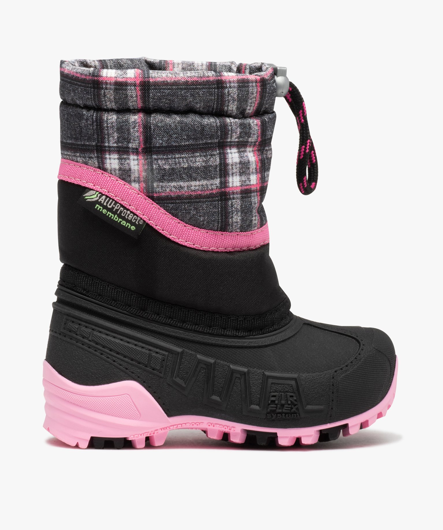 Bottes de neige fille étanches bicolores - Boatilus noir | GEMO