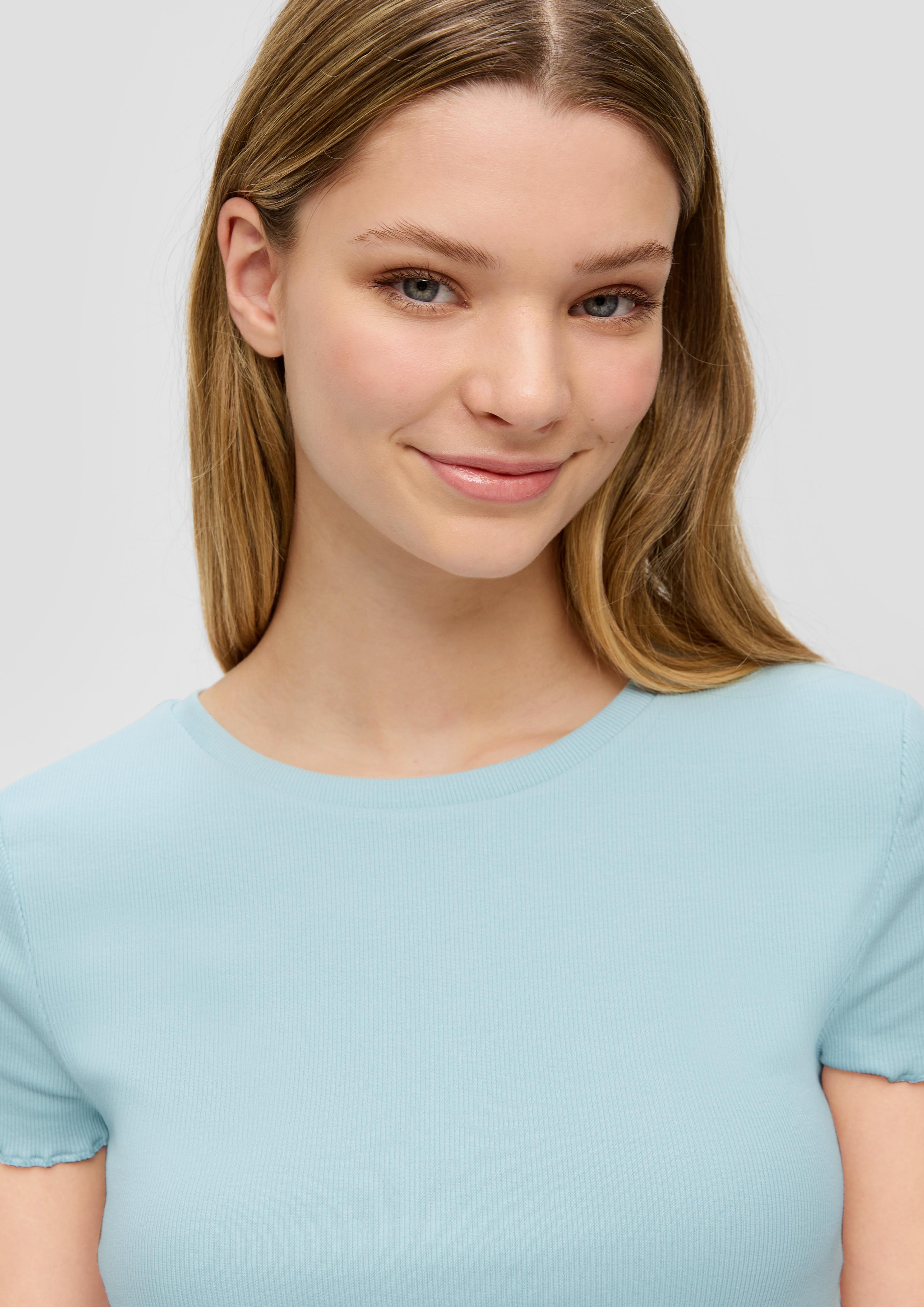 Cropped Top mit Rippstruktur  2141204-6103