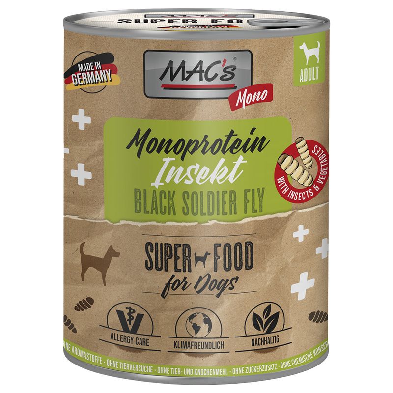 MAC's Monoprotein Insekten & Superfood 6 x 750 g