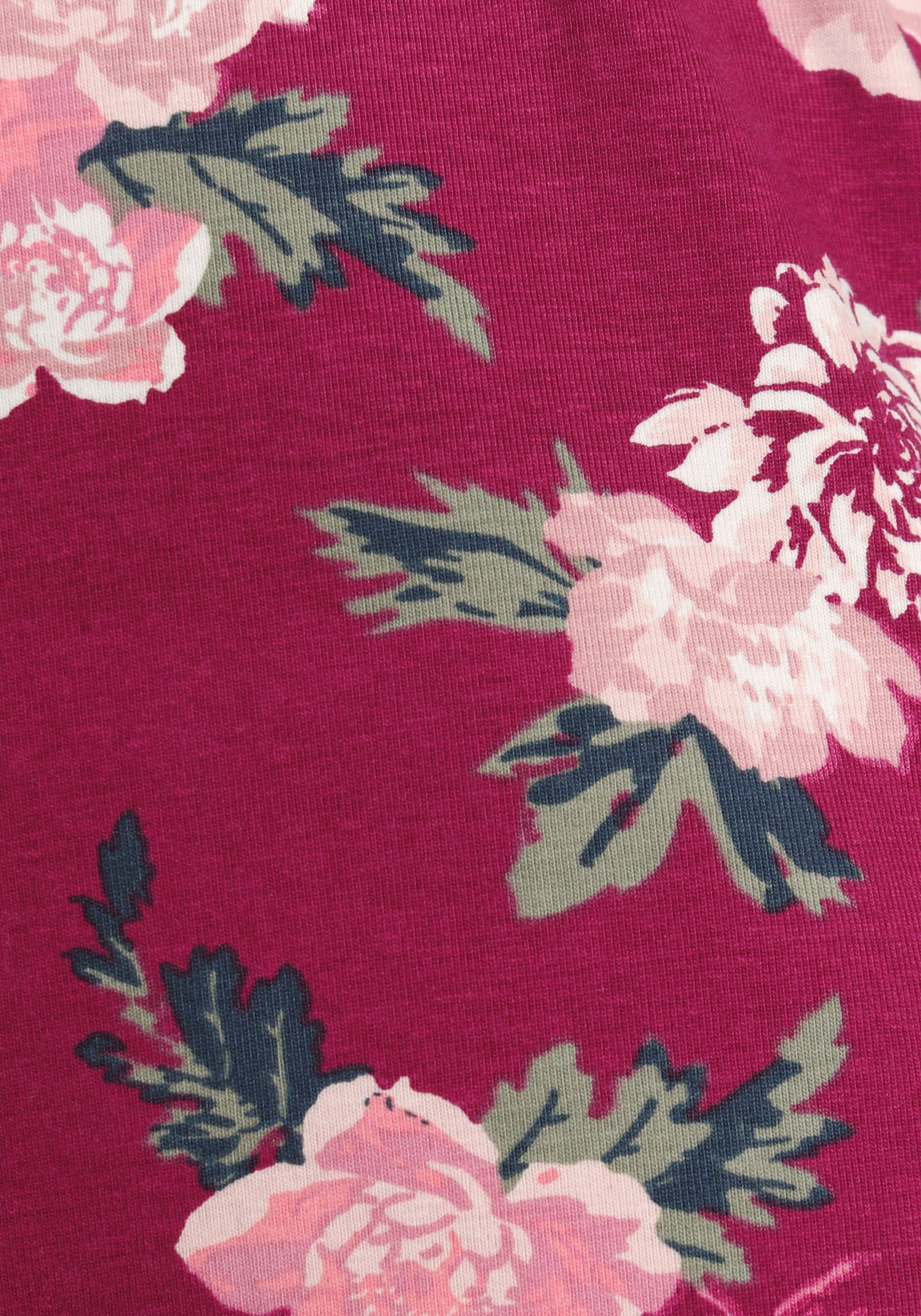 KIDSWORLD Skaterkleid 3/4 Arm, mit Blumen bedruckt