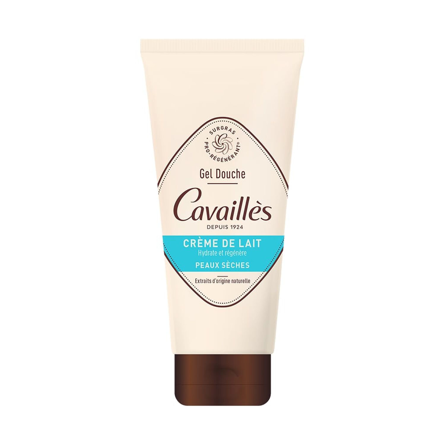 Cavaillès Gel Douche Hydratant Crème de Lait Nettoyant - Peaux Sèches 200 ml