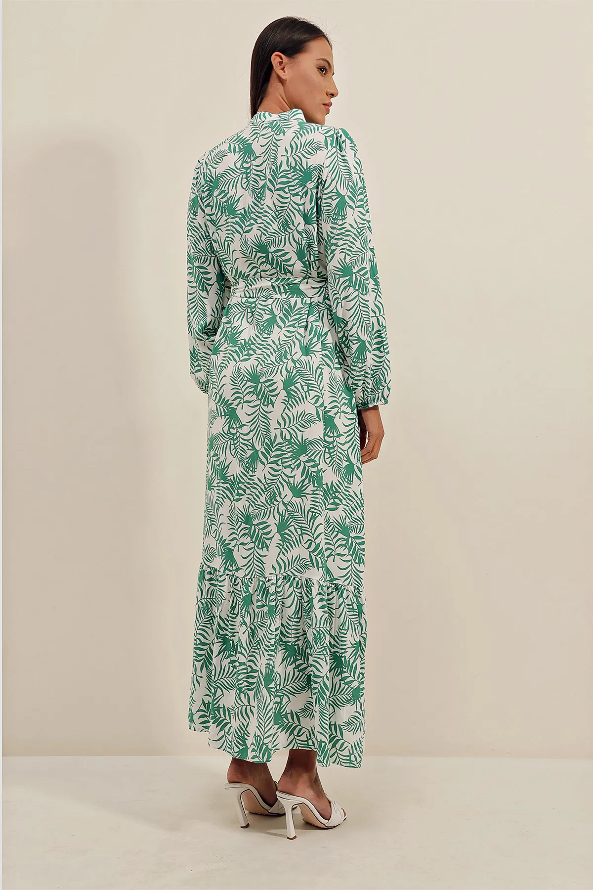 Bigdart  2158 Kleid mit exotischem Muster – G.grün
