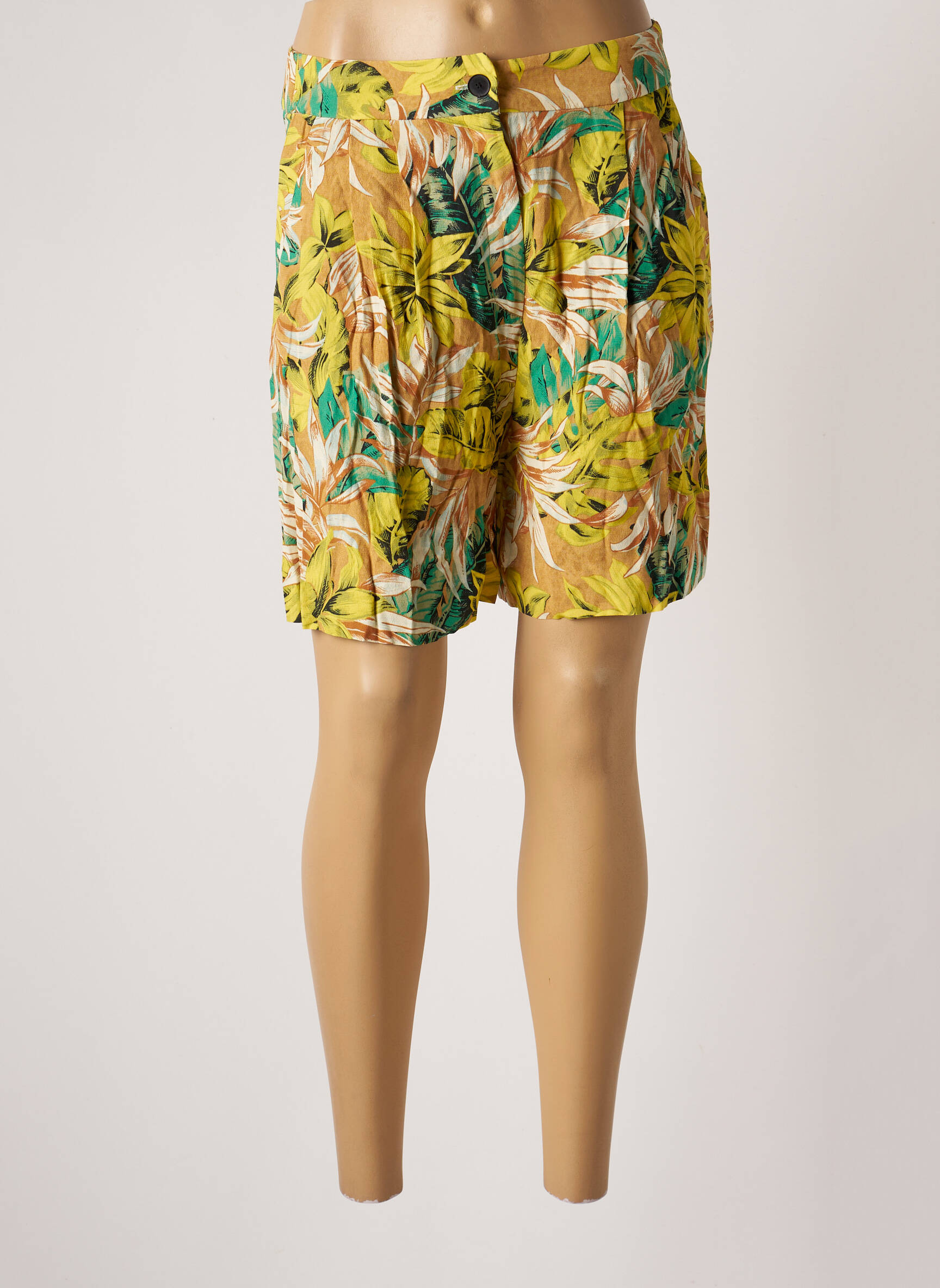Mango Shorts 1 Femme couleur jaune