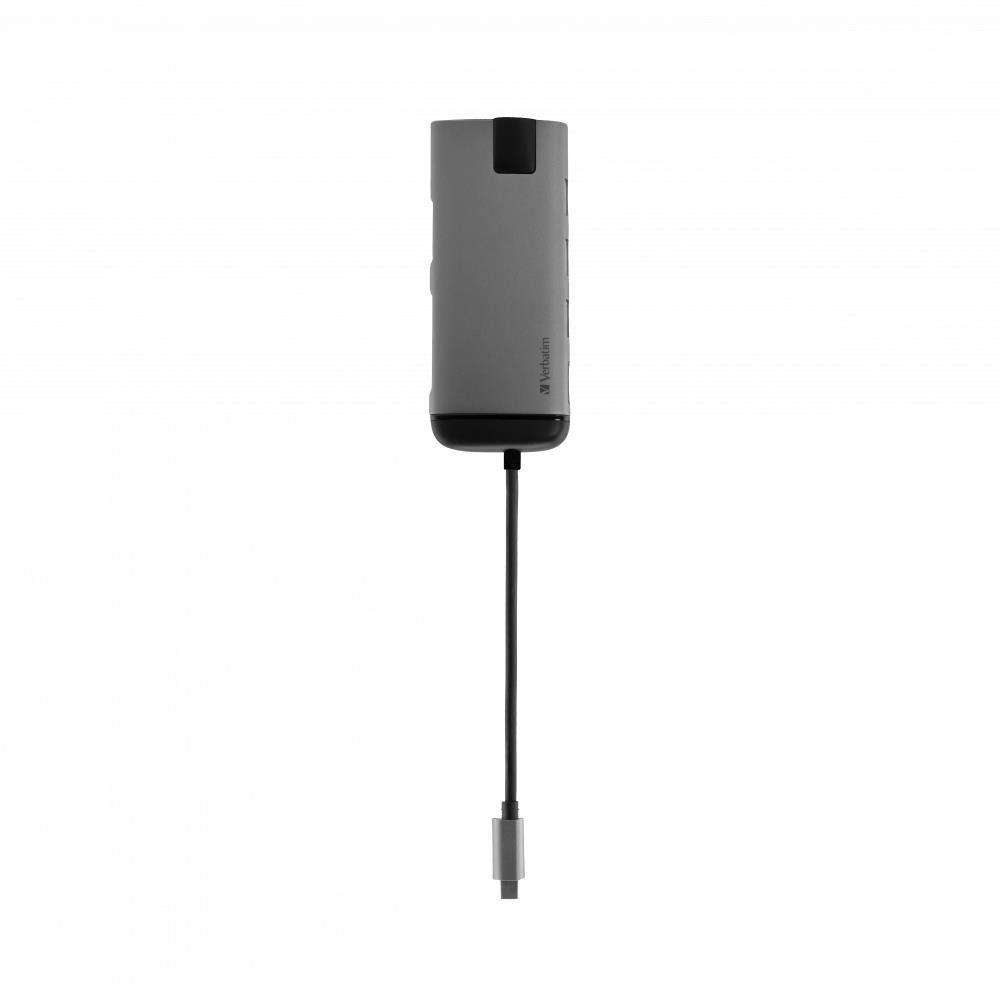 Verbatim USB-C Multiport-Hub 49142 USB-Adapter, USB 3.0, HDMI, Gigabit Ethernet, SD / microSD Kartenleser