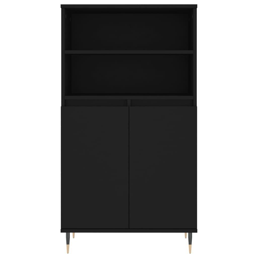 vidaXL Sideboard Highboard Schwarz 60x36x110 cm Holzwerkstoff (1 St)