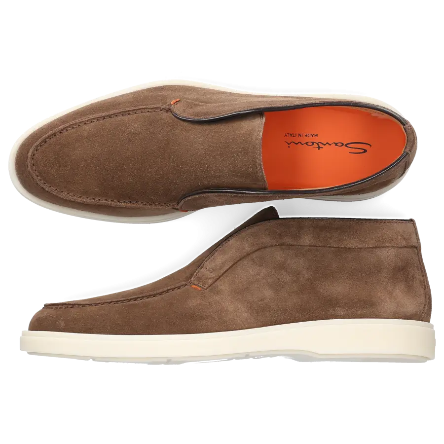 Santoni - Stiefeletten DESERT BOOT Veloursleder - braun