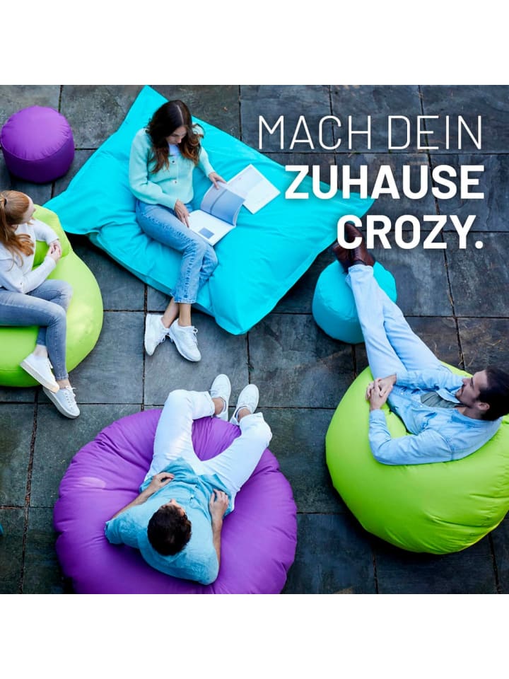 Lumaland LUMALAND Sitzsack Drops (300 L) - In- & outdoor - Silbergrau günstig kaufen onesize