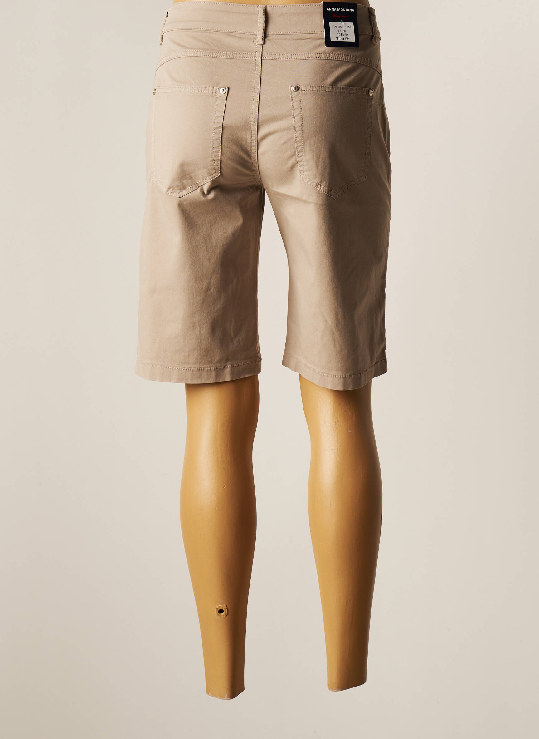 Anna Montana Bermudas Femme couleur beige