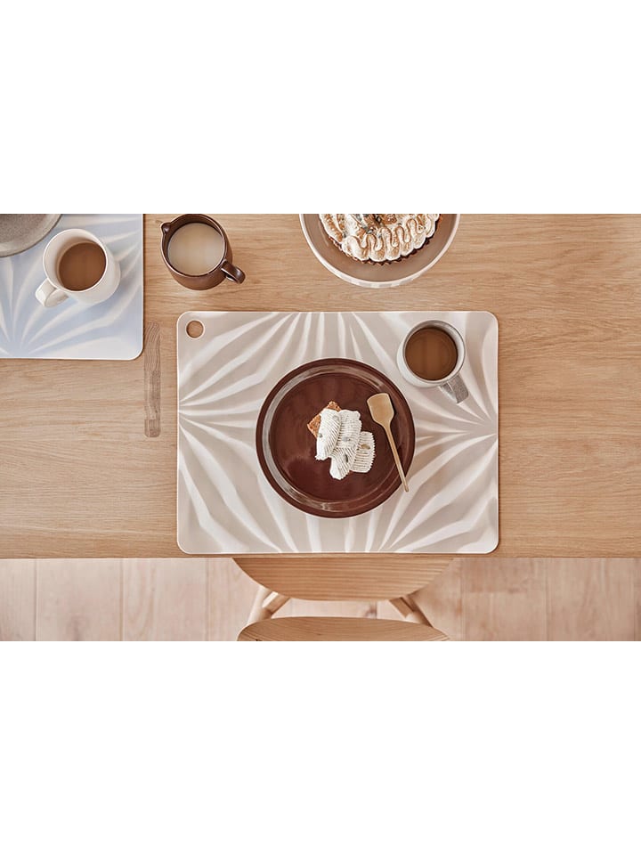 OYOY living design 2er-Set: Tischsets ''Zebura'' in Creme/ Beige - (L)34 x (B)45 cm günstig kaufen onesize