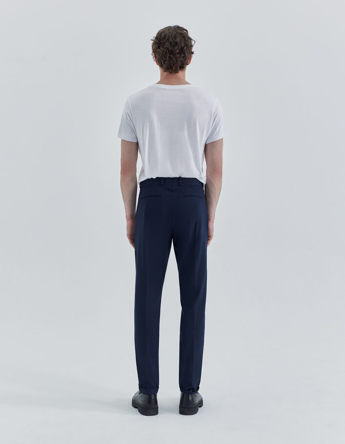 Pantalon de costume marine dobby TRAVEL SUIT Homme
