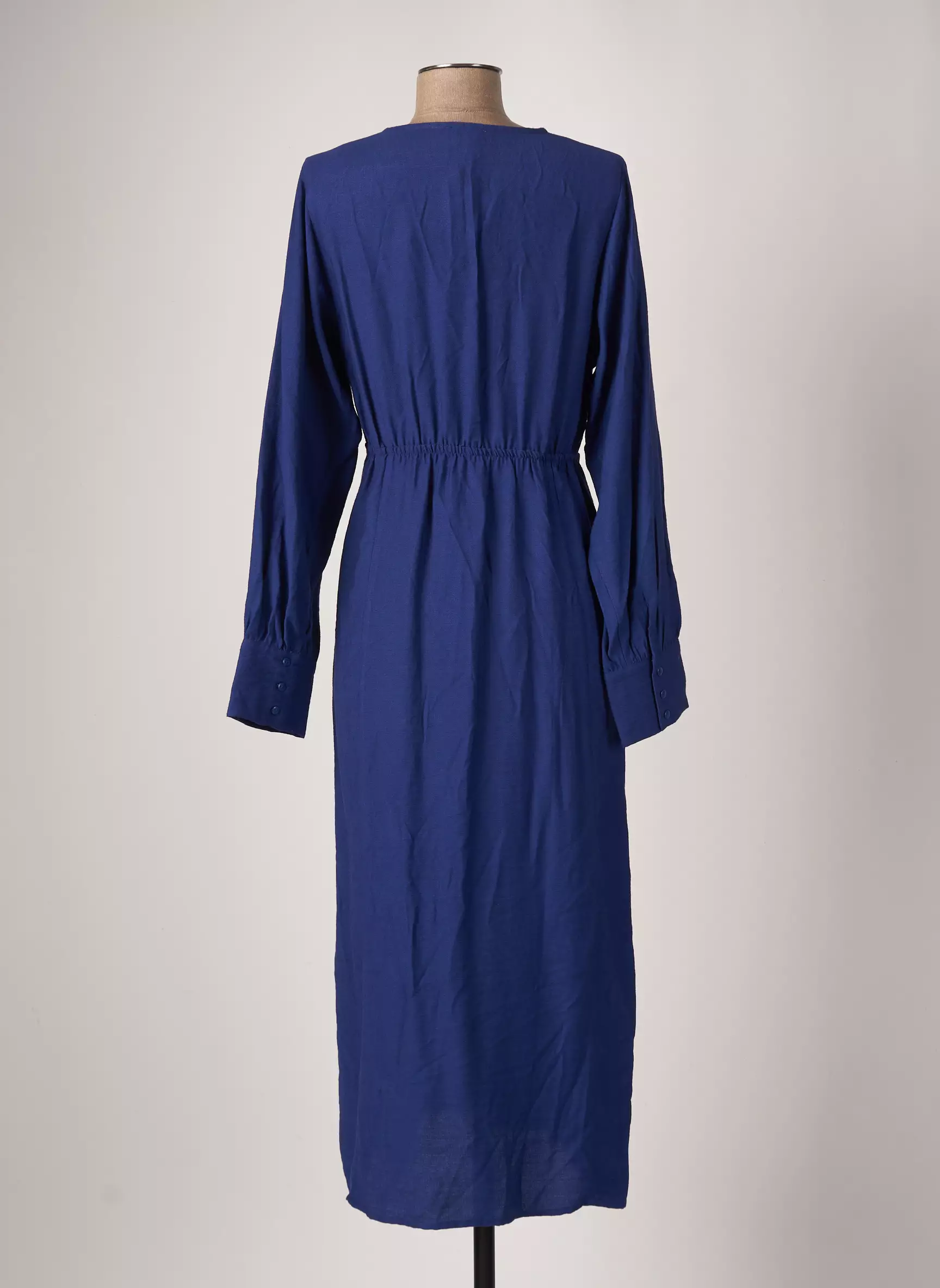 An Ge Robes Mi Longues Femme couleur bleu