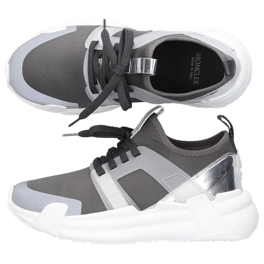 Moncler - Sneaker low LUNAROVE Kalbsleder - grau