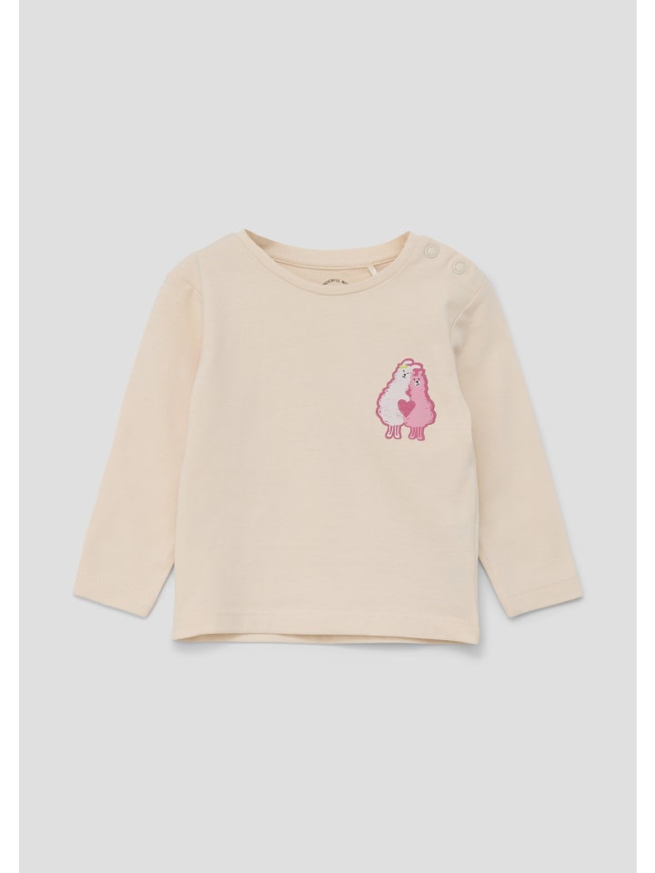 s.Oliver T-Shirt langarm in Beige günstig kaufen