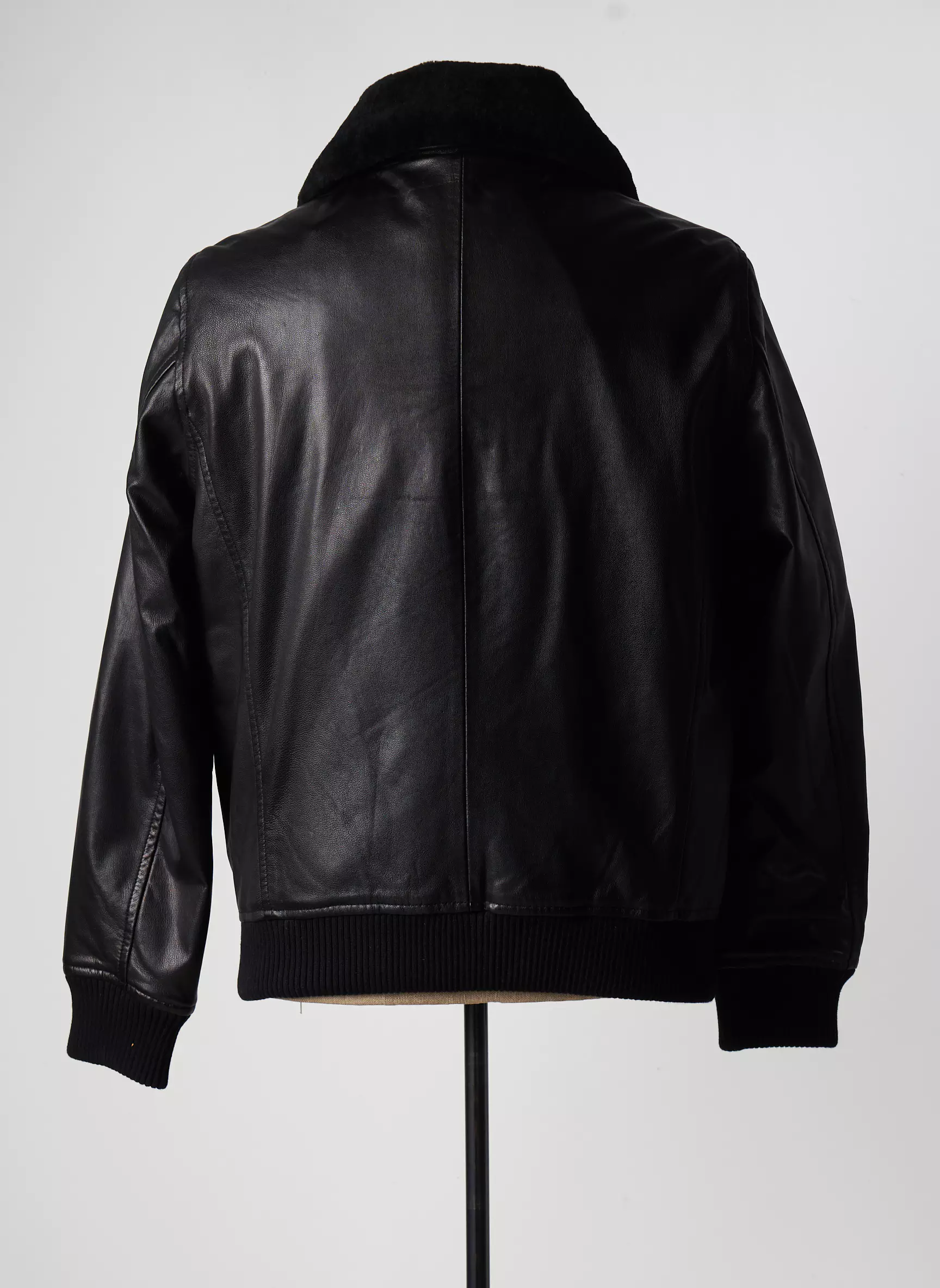 Selected Vestecuir Homme couleur noir