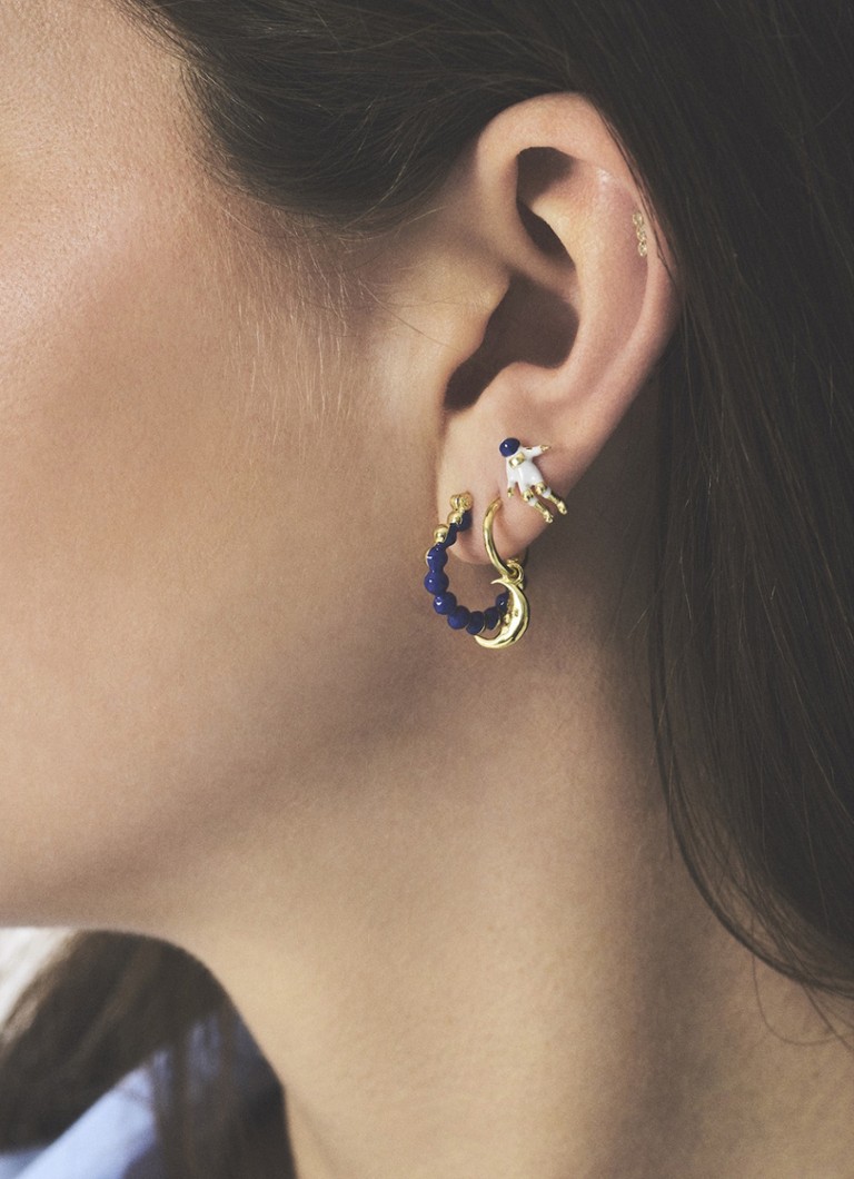 Anna + Nina Luna single earring gold