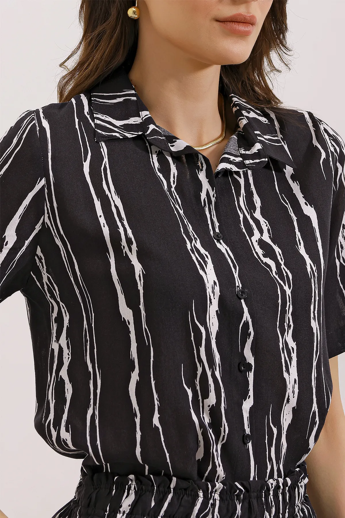 Bigdart  20190 Shorts-Shirt-Doppelset - Schwarz