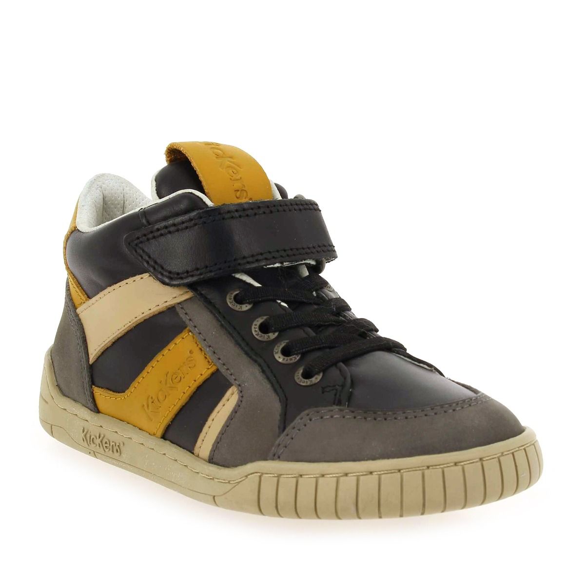 Kickers  WINCKY CDT H22 - gris jaune
