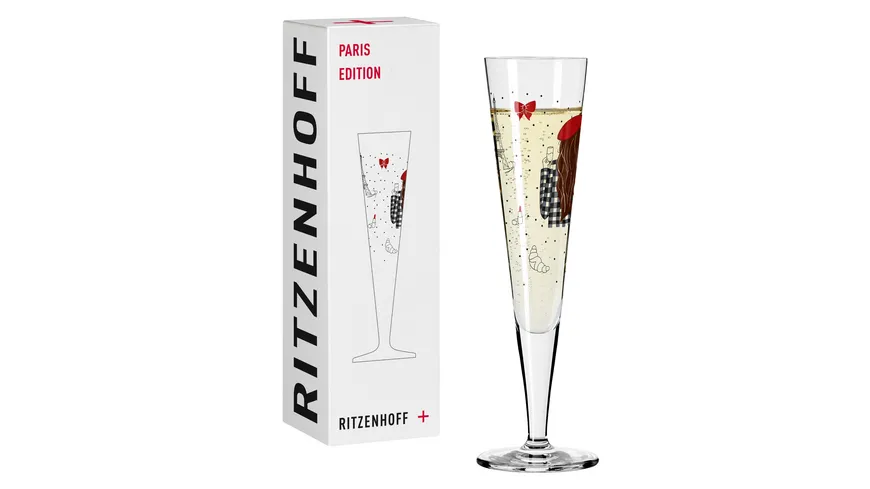 RITZENHOFF Champusglas Paris Edition von Lea Stuhldreier H23 Mehrfarbig