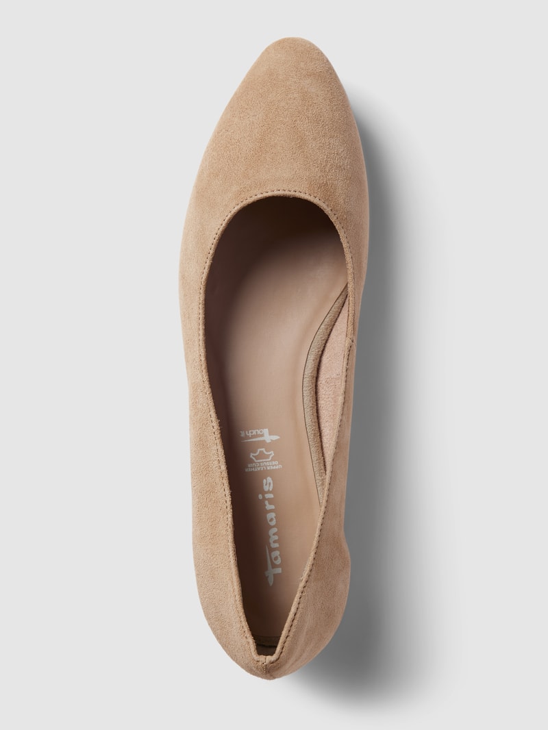 Ballerinas mit spitzer Form in taupe