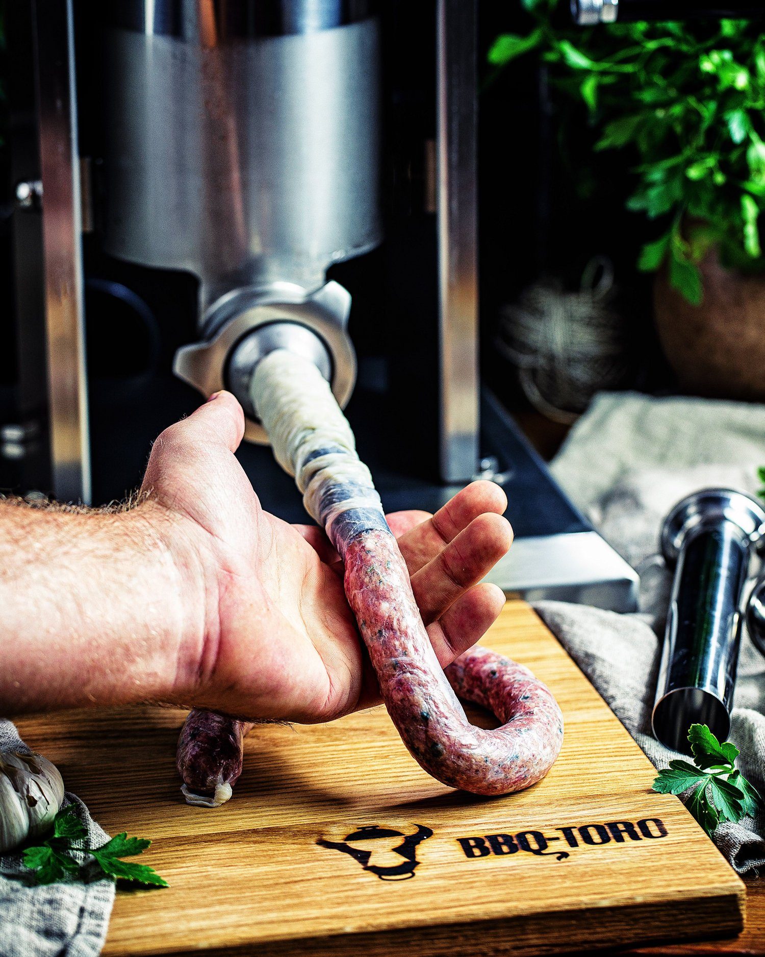 Zelsius Küchenmaschine elektrische Profi Wurstfüllmaschine, 10 Liter, mit Fußpedal, 120 W