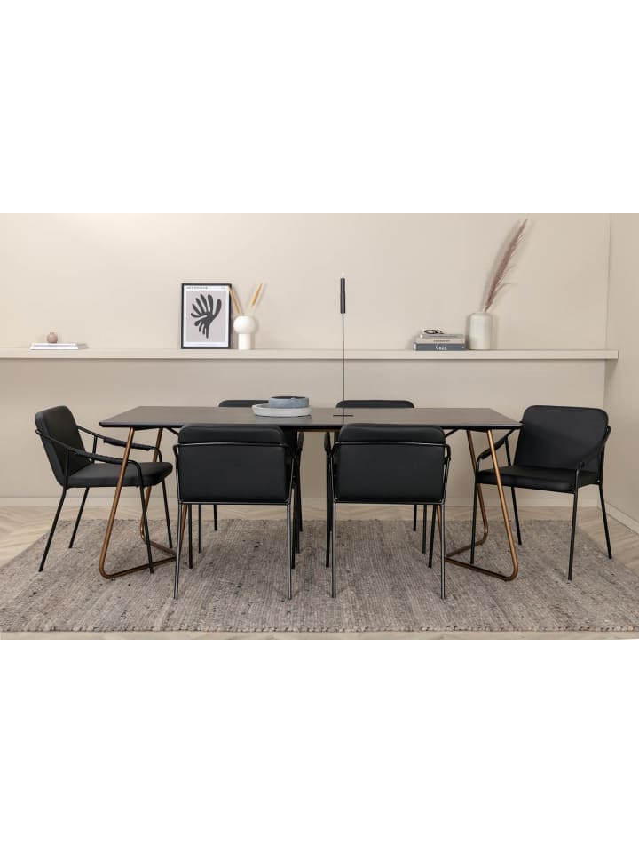 ebuy24 Essgruppe Pippi 13 (7-teilig) Schwarz 90 x 190 cm günstig kaufen onesize