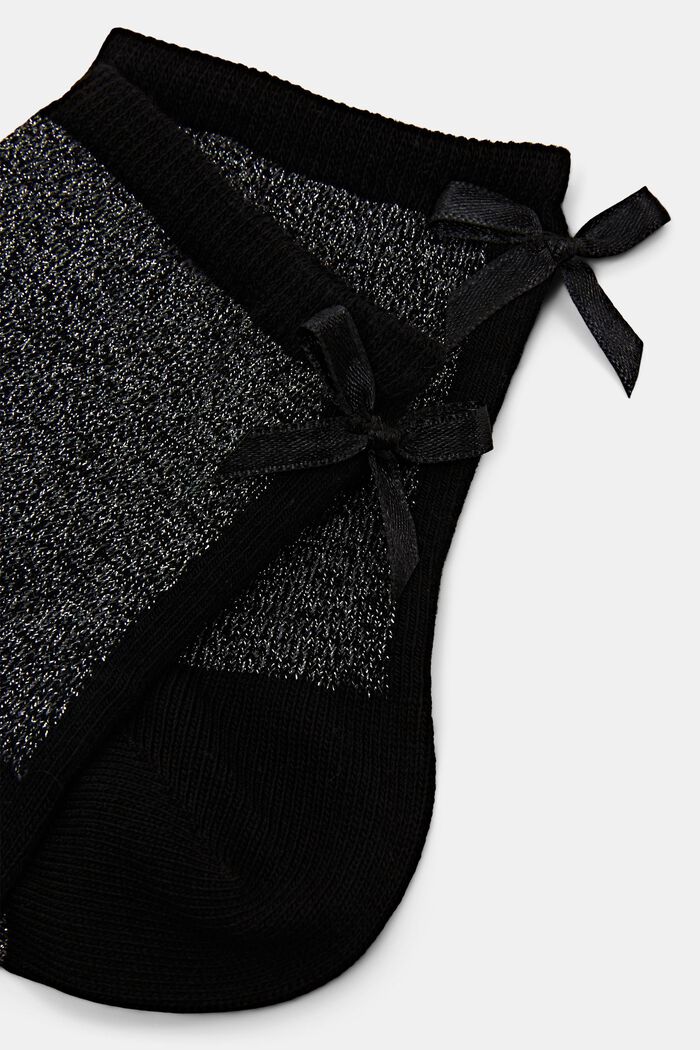 Glitzersocken mit Bindeschleifen