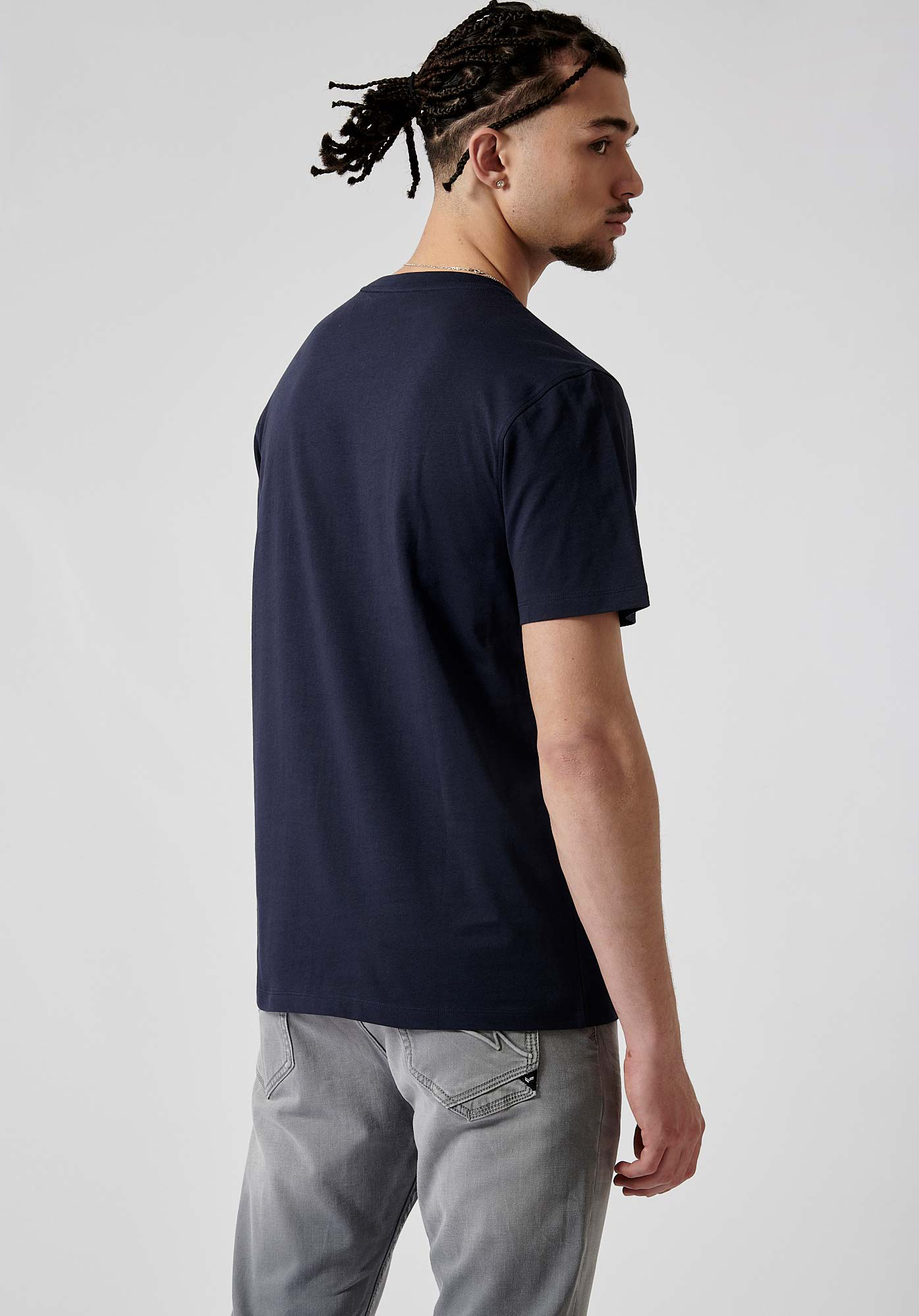 NONO   T-shirt bleu homme 100% coton