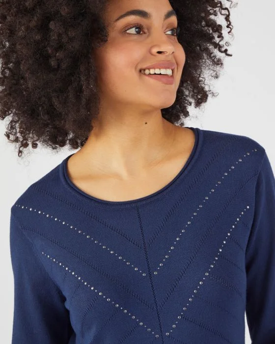 Pull fantaisie fibres viscose Lenzing(TM) EcoVero(TM)